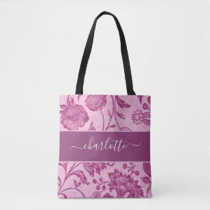 Rustic Vintage Wildflowers Floral Tote Bag