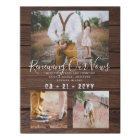 Rustic Vow Renewal Anniversary Photo Gift Idea