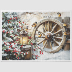 Rustic Wagon Wheel Tissue Paper
