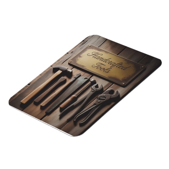 Rustic Wall of Vintage Hand Tools  Magnet (Left Side)