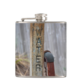 Rustic Water Valve Hip Flask