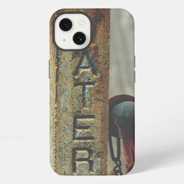 Rustic Water Valve iPhone Case (Back)
