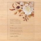 Rustic Watercolor Autumn Floral Wedding
