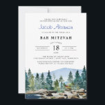 Rustic Watercolor Barn | Bar Mitzvah<br><div class="desc">Easily personalised and shipped in a snap! Get the perfect bar mitzvah invitations for your celebration like this rustic woodsy design that's trendy and stylish. Add your custom wording to this design by using the "Edit this design template" boxes on the right hand side of the item, or click the...</div>