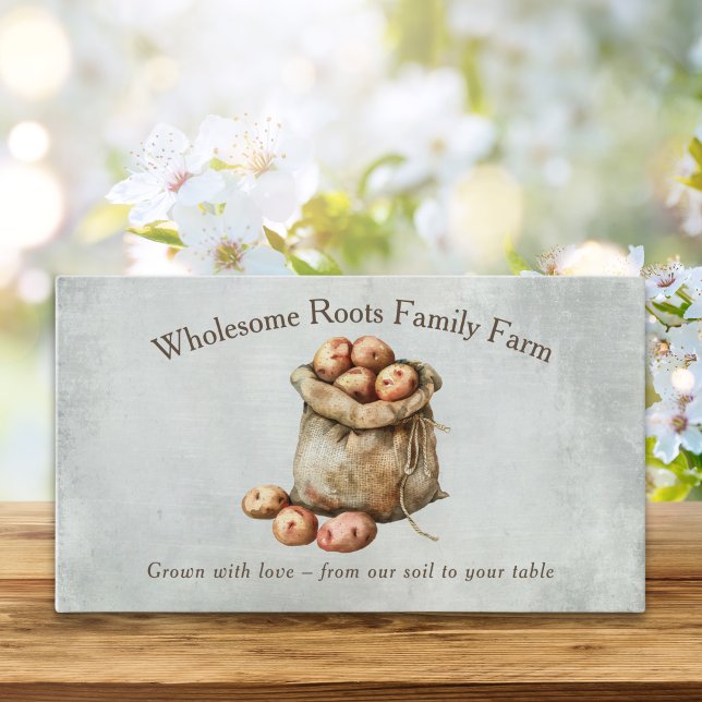 Rustic Watercolor Family Farm, local produce Business Card (Creator Uploaded)
