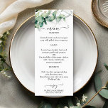 Rustic Watercolor Greenery Wedding Menu Cards<br><div class="desc">Get ready to be mesmerised by our breathtaking greenery wedding suite! Featuring exquisite illustrations of eucalyptus leaves and complemented by striking elegant calligraphy, this suite is the ultimate finishing touch for your enchanting garden-themed wedding. If you're looking for something extra or have a special request in mind, don’t hesitate to...</div>