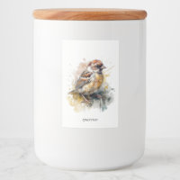 Rustic Watercolor Sparrow, cstom