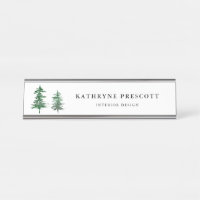 Rustic Watercolor Trees Woodland Personalised