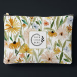 Rustic Watercolor Wild Flowers Add Logo Corporate Accessory Pouch<br><div class="desc">Rustic Watercolor Wild Flowers Add Logo Corporate Toiletry Bag Cosmetic Bag features a modern watercolor floral pattern in orange,  pink,  blue and green with your custom business logo. Perfect for school,  sports,  gym,  travel and more. Designed by ©2024 Evco Studio www.zazzle.com/store/evcostudio</div>