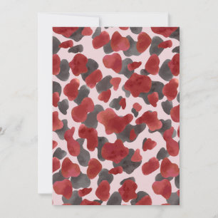 Rustic Watercolor Winter Animal Print Announcement