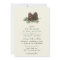 Rustic Watercolor Winter Forest Pine Cone Wedding