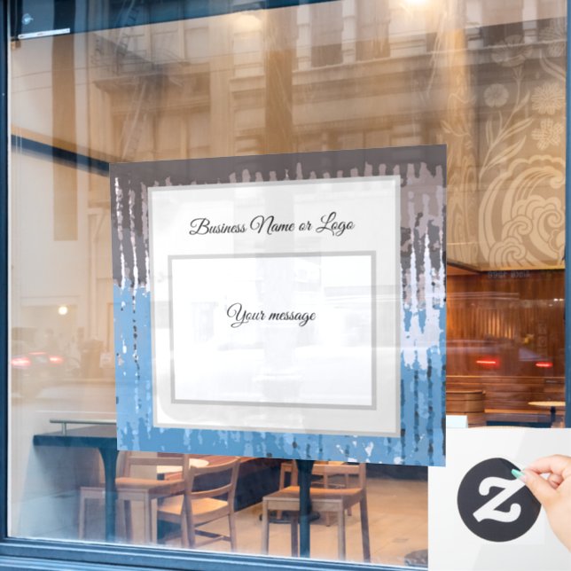 Rustic Weathered/ Brown Blue (Cafe Window)