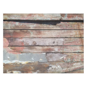 Rustic Weathered Sailboat Wood Planks Nautical Tablecloth