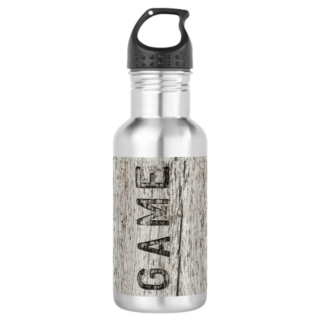 Rustic Weathered Wood Game  532 Ml Water Bottle (Front)