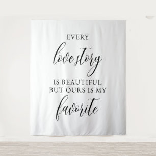 Rustic Wedding Backdrop Banner Tapestry