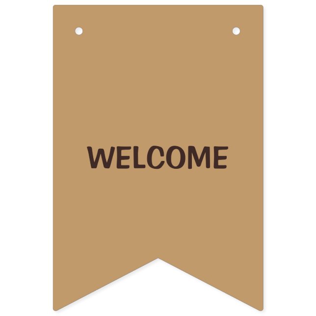 Rustic Wedding Banner | Personalised Charm Bunting (First Flag)