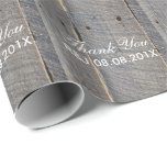 rustic wedding barn wood country wedding favour wrapping paper<br><div class="desc">grey barn wood wedding invitations. Rustic country wedding favours.</div>