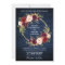 Rustic Wedding Blue Wood Burgundy Wreath Invite