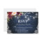 Rustic Wedding Blue Wood Lights Jars Floral RSVP