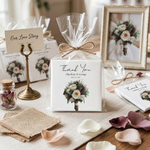 Rustic Wedding Bouquet Flower Wedding Favours Magnet
