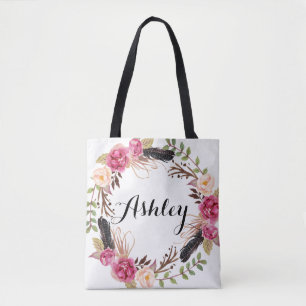 Rustic Wedding Bridesmaid Gift Boho Wedding Party  Tote Bag