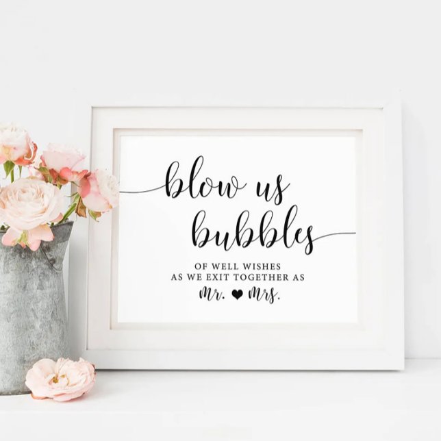 Rustic Wedding Bubbles Send Off Sign (Creator Uploaded)