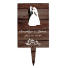 Rustic Wedding Cake Toppers Flower Decor