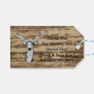 Rustic Wedding Deer Thank You Tags