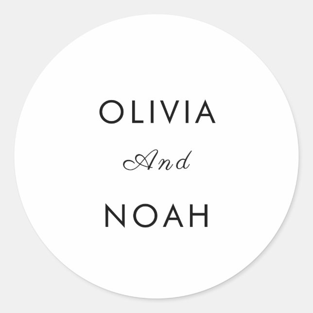 Rustic Wedding Envelope Seal Stickers (Front)