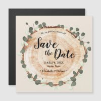 Rustic Wedding Eucalyptus Wood Cut Slice Custom
