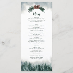 Rustic Wedding Food & Drink Menu