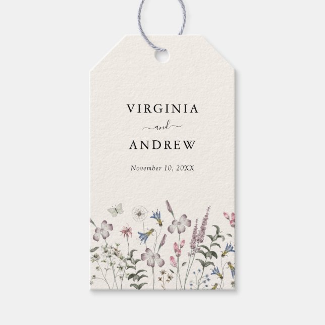 Rustic Wedding Gift Tag (Front)