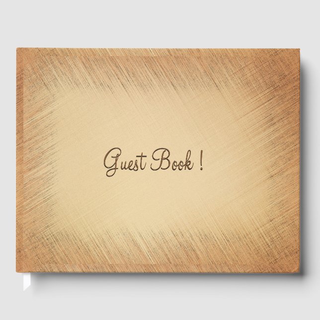 Rustic Wedding  Guest Book (Front)