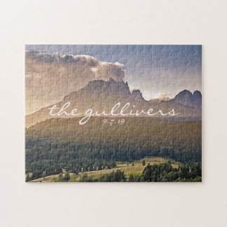 Rustic Wedding Guest Signature Book Alternative Jigsaw Puzzle