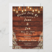 Rustic Wedding Invitation