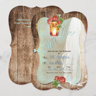Rustic Wedding ~ Invitation Card