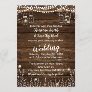 Rustic Wedding Invitations - Country Wedding