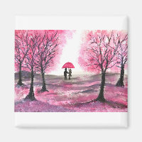 Rustic wedding love couple cherry blossoms tree