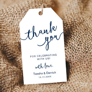 Rustic Wedding Party Thank You Gift Tags