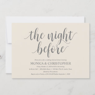 Rustic Wedding Rehearsal Dinner Celebration Invitation