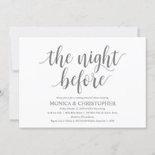 Rustic Wedding Rehearsal Dinner Celebration Invitation