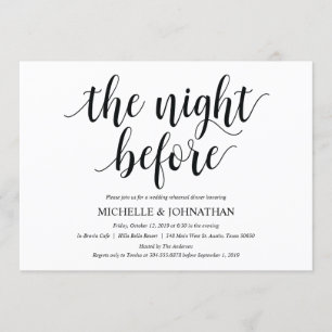 Rustic Wedding Rehearsal Dinner Invitation Card