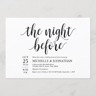 Rustic Wedding Rehearsal Dinner Invitation Card v2