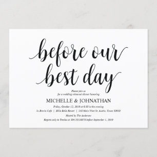 Rustic Wedding Rehearsal Dinner Invitation cards