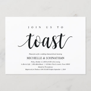 Rustic Wedding Rehearsal Dinner Invitation cards