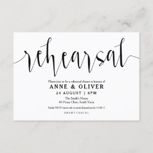 Rustic Wedding Rehearsal Dinner Invitations