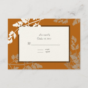 Rustic Wedding Response Card