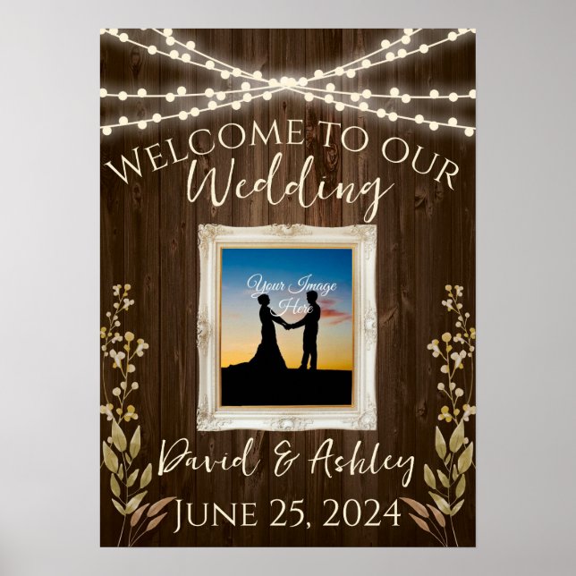 Rustic Wedding Sign (Front)