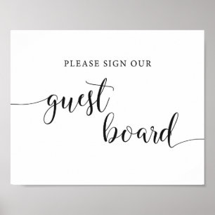 Rustic Wedding Sign Our Guest Board Sign