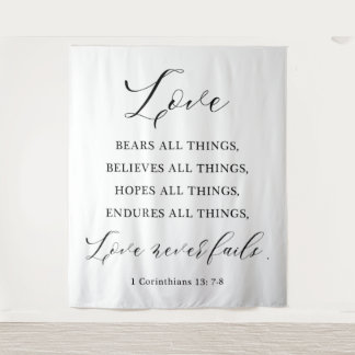 Rustic wedding tapestry backdrop